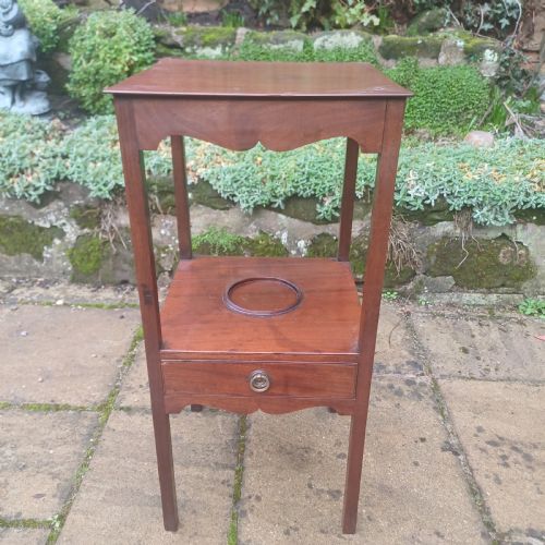 BEDSIDE TABLE MAHOGANY GEORGIAN - ADDITIONAL PHOTO 5