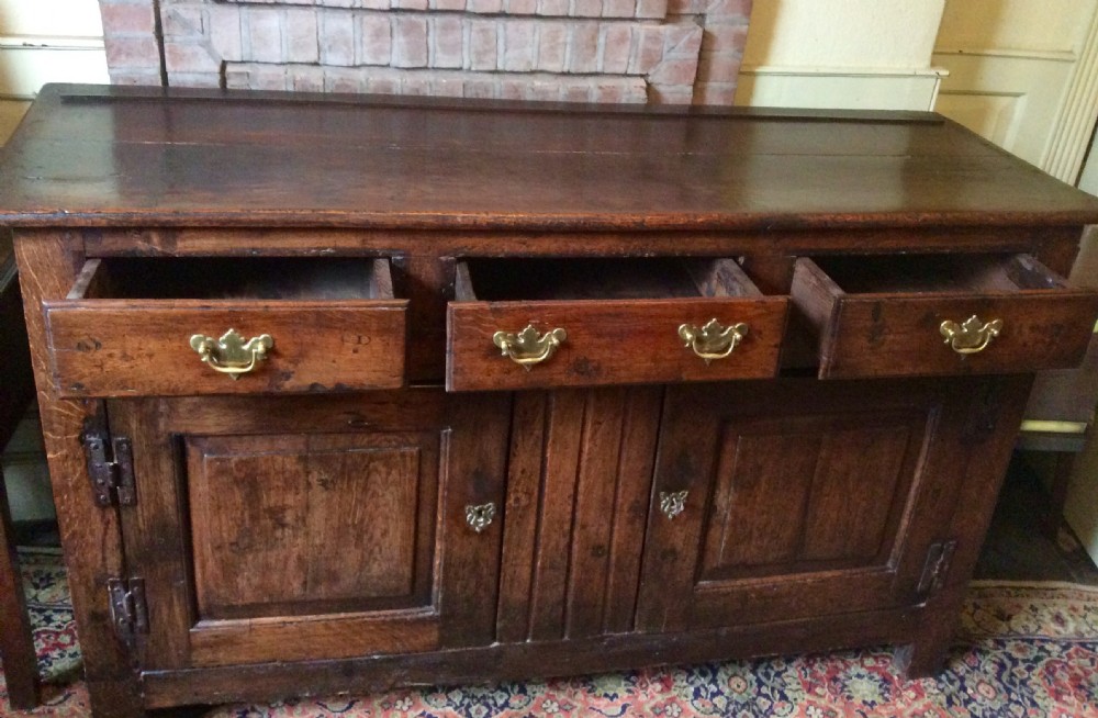 Georgian oak dresser base View II