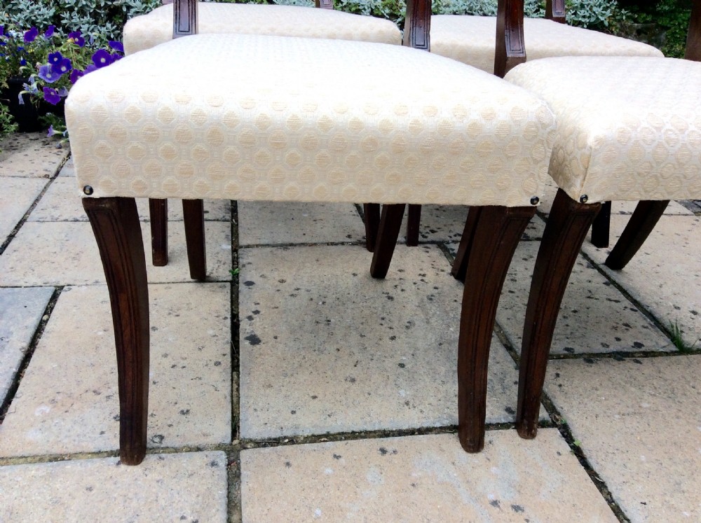 Set of four mahogany Regency chairs View II