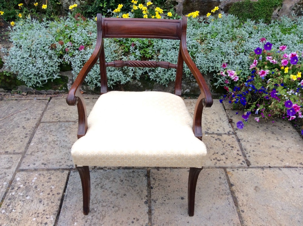 Regency elbow, carver, armchair 
