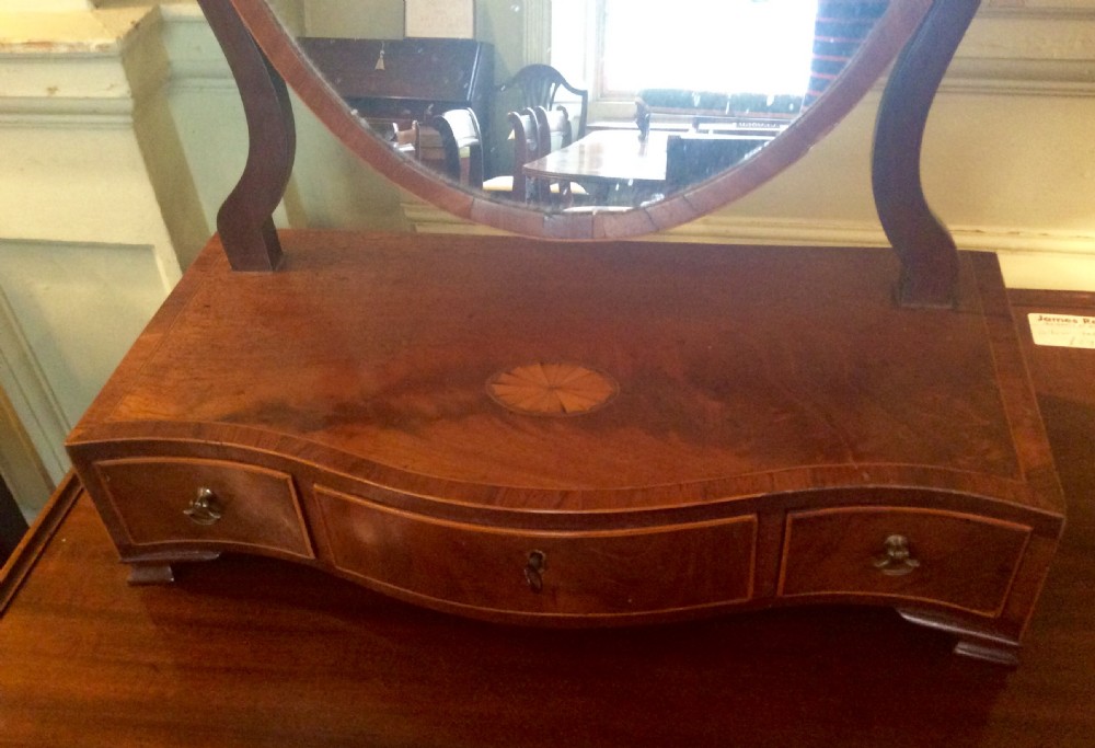 Georgian mahogany dressing table mirror View III