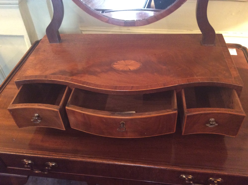 Georgian mahogany dressing table mirror View V