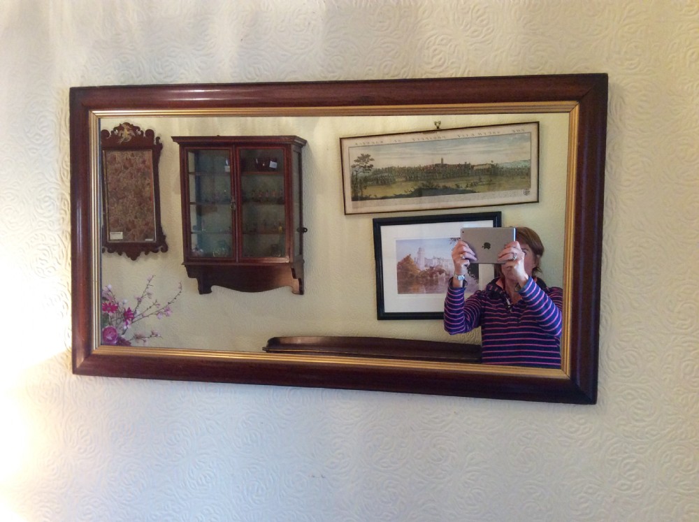 Victorian rosewood mirror