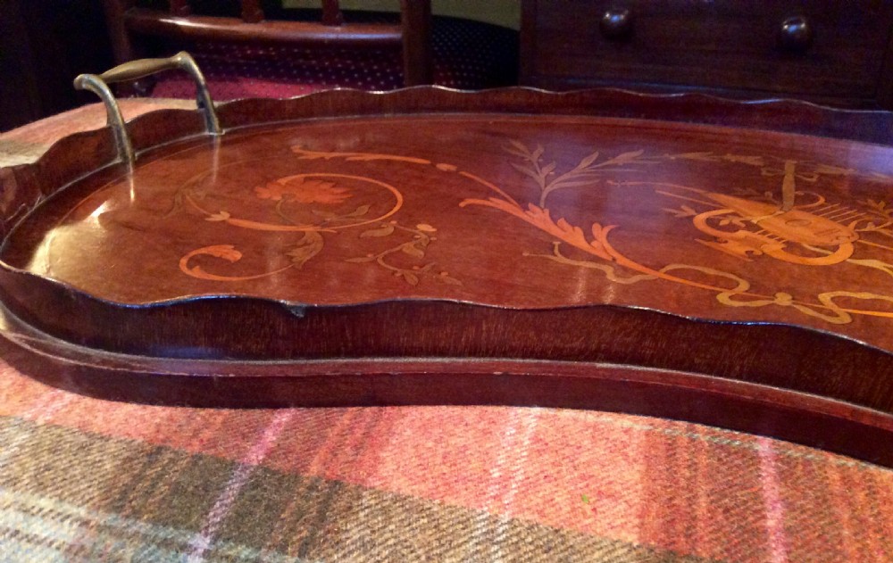 Inlaid Edwardian tray View IV