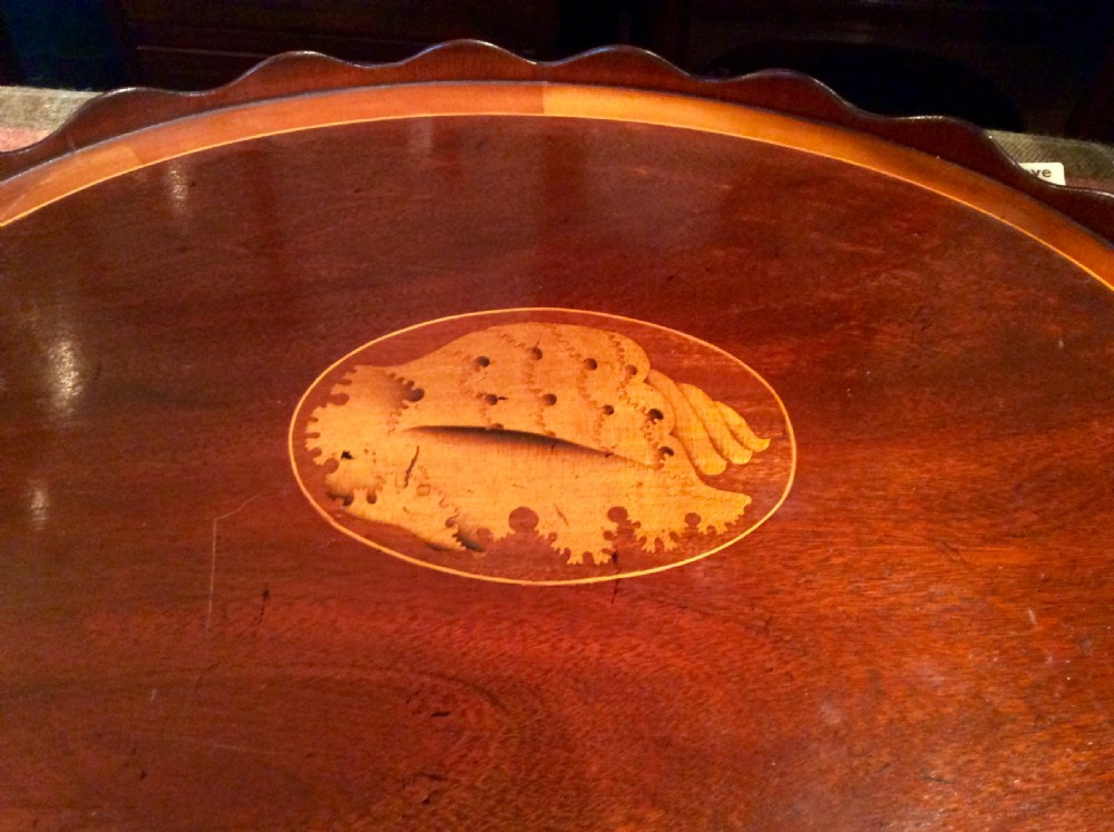 Edwardian inlaid tray View II