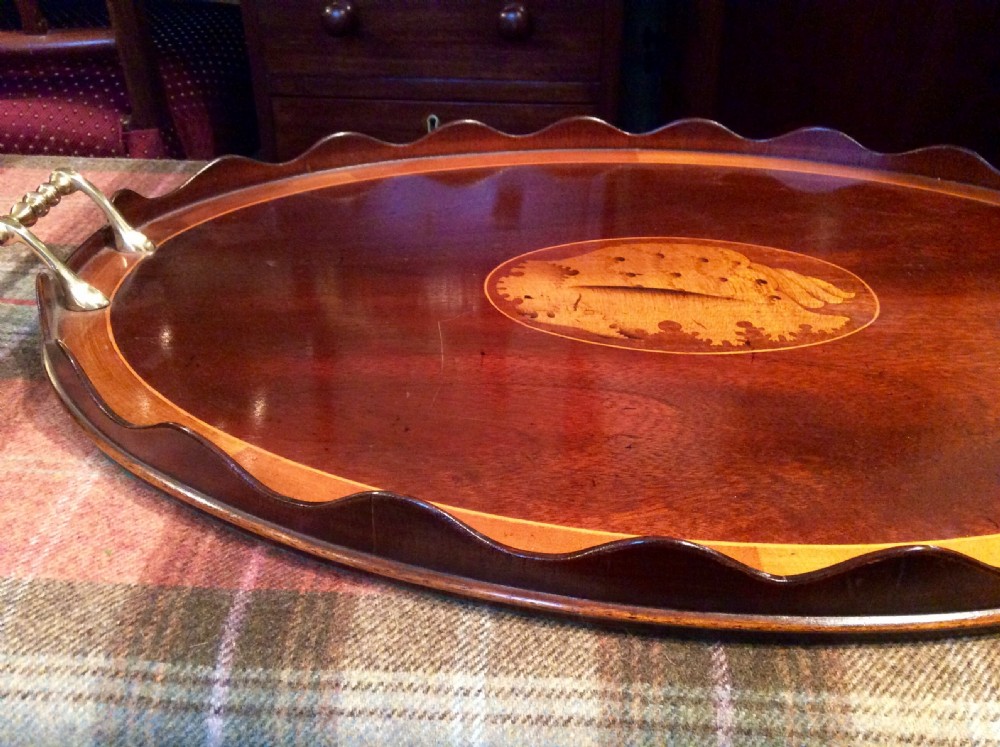 Edwardian inlaid tray View III
