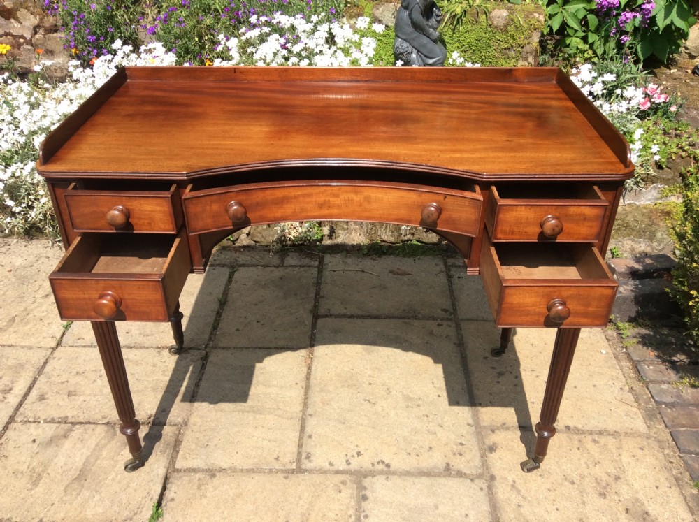 Superb Regency Gillows concave side dressing  writing table View IV