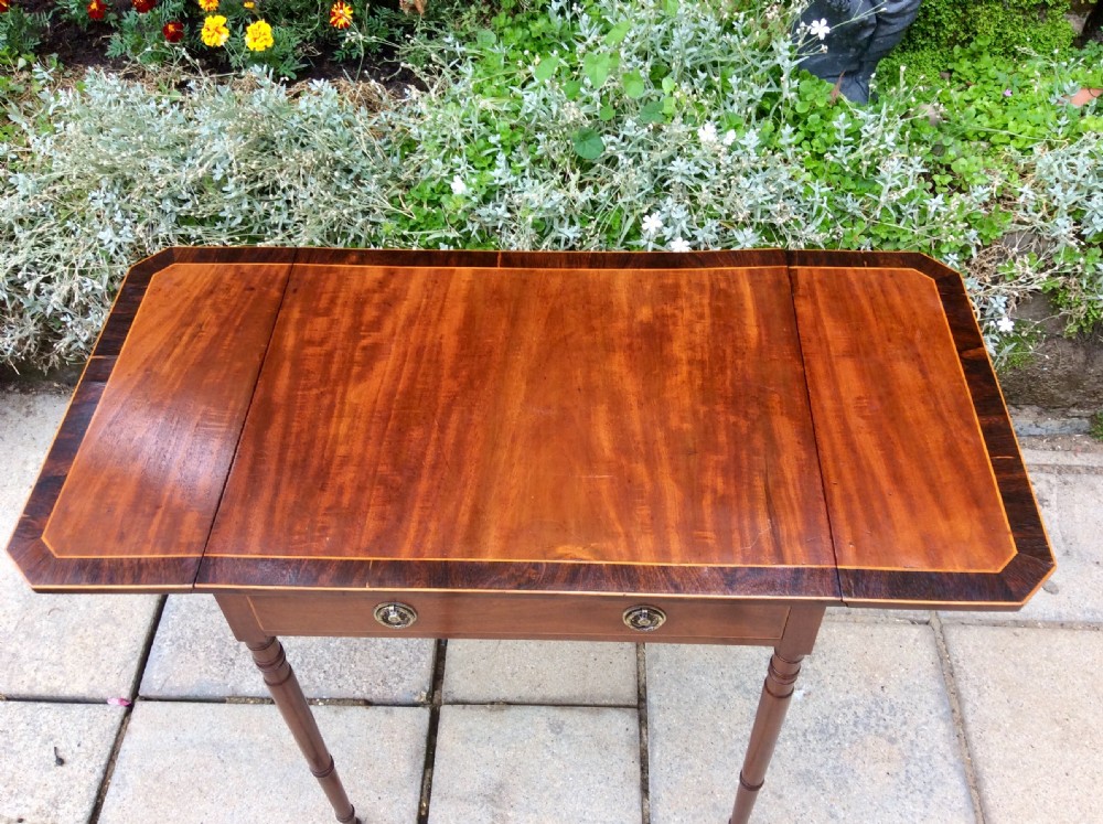 Small regency side sofa table View III
