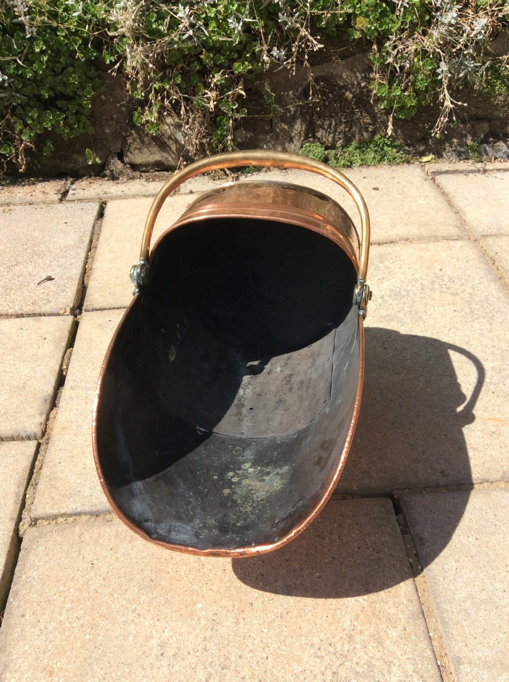 Copper coal scuttle View II
