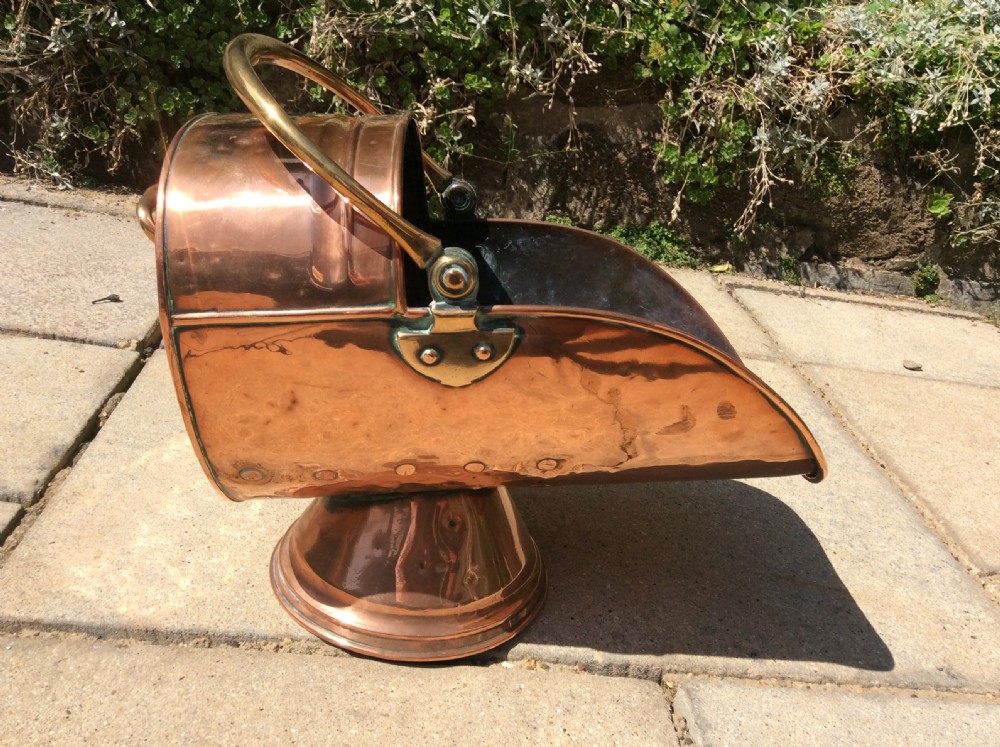 Copper coal scuttle View III