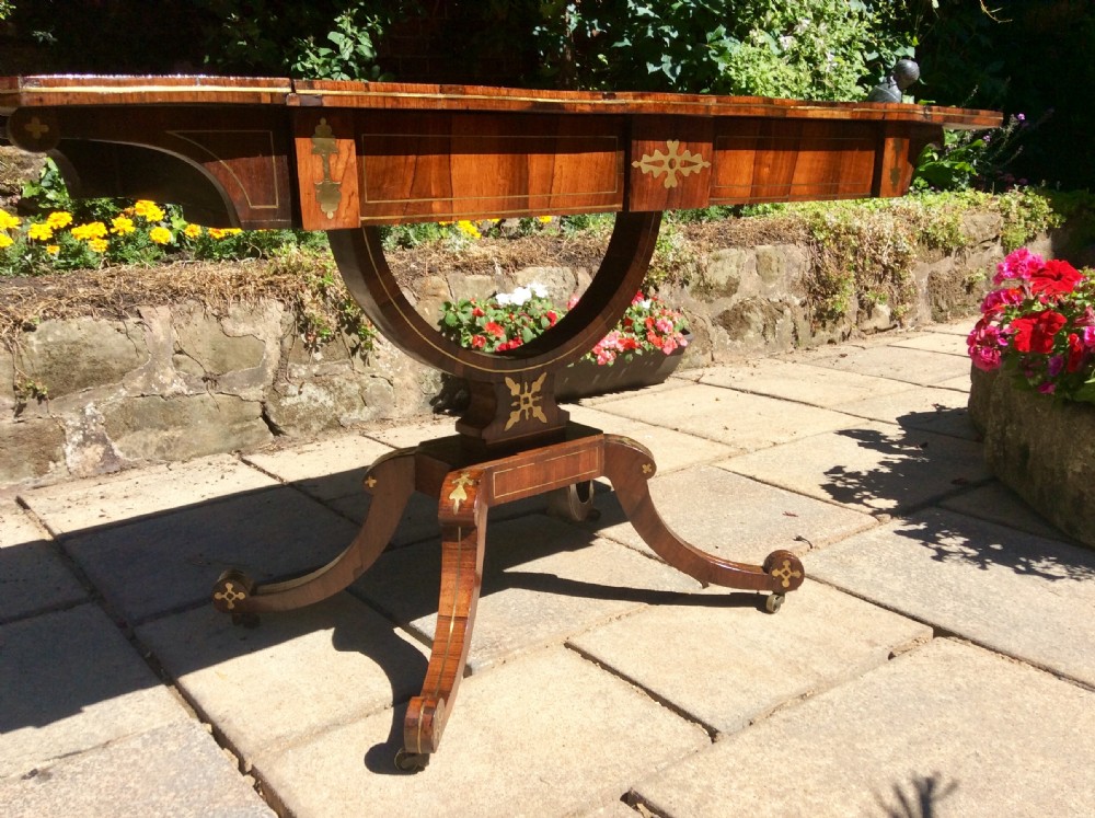 Regency rosewood sofa table View III