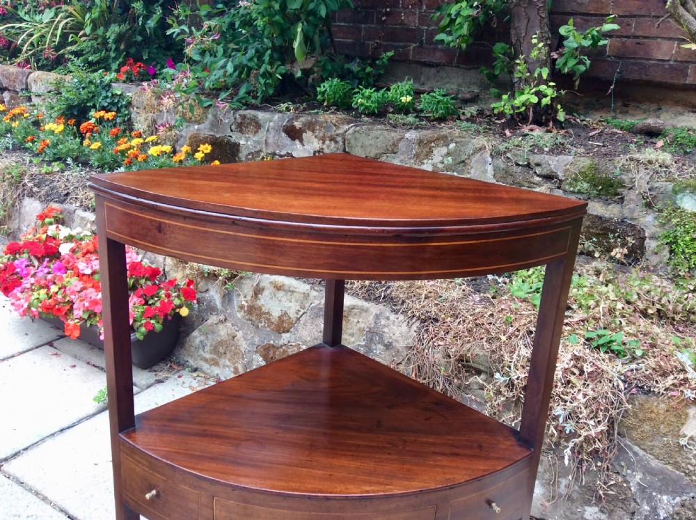 Georgian corner washstand  View II