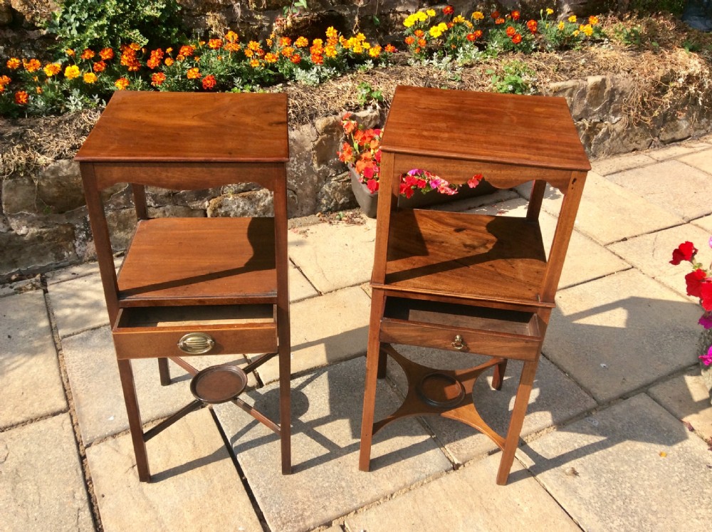 2 Georgian bedside tables  View III