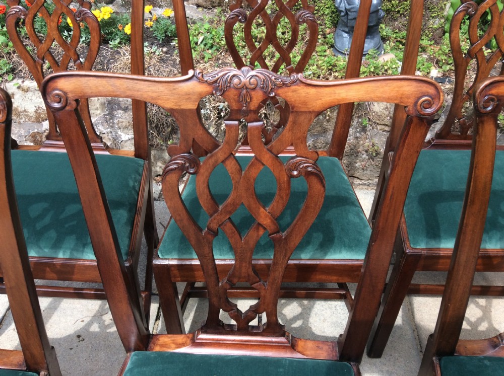 A set of six Georgian chairs View III