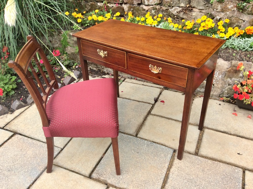 Georgian mahogany side table View XV