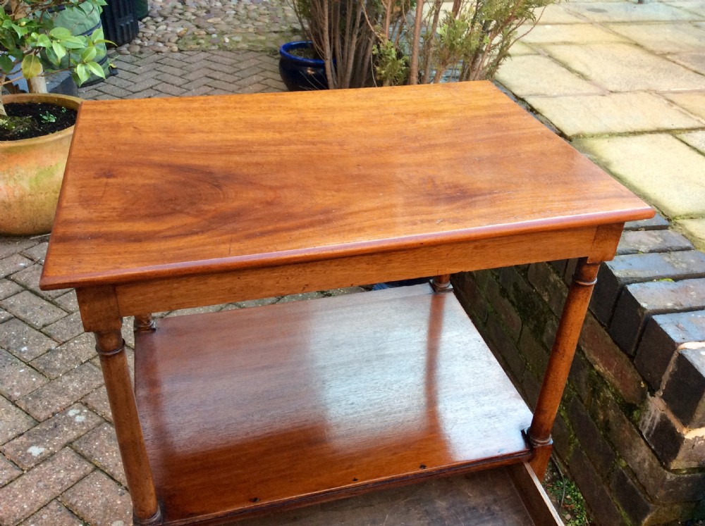 Mahogany Regency two tier side table View III