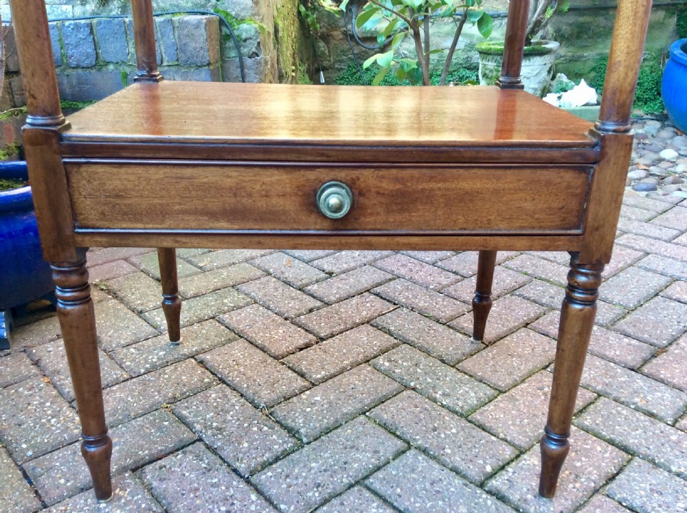 Mahogany Regency two tier side table View V