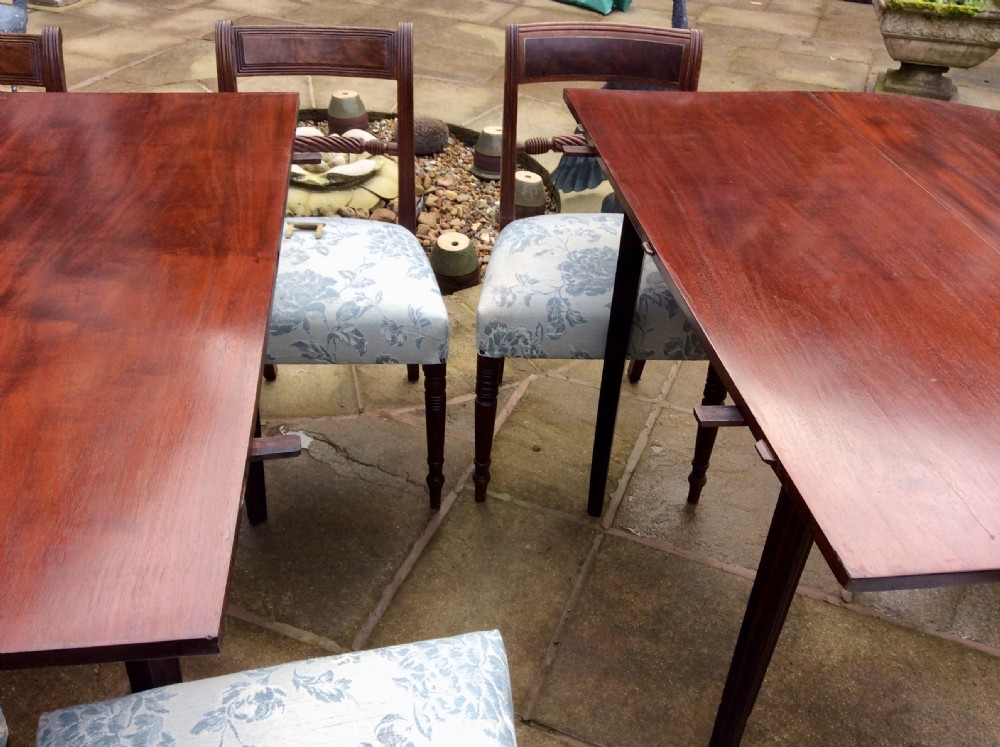Large Georgian mahogany dining table View VI