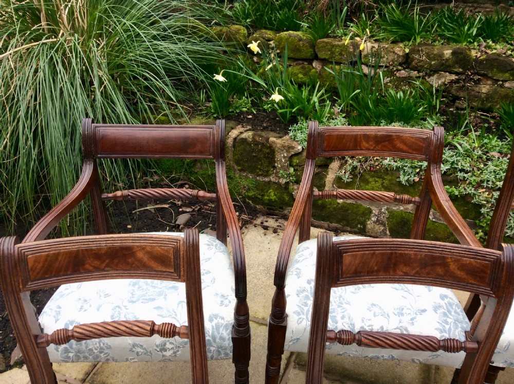 Ten Regency dining chairs  View III