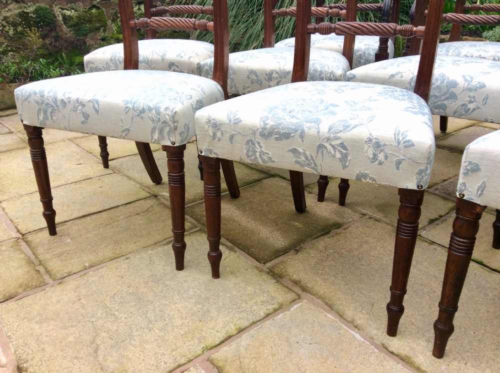 Ten Regency dining chairs  View VI