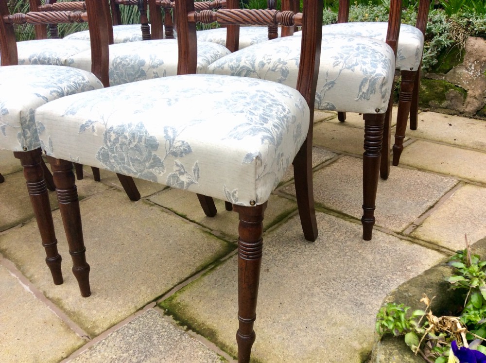 Ten Regency dining chairs  View VII