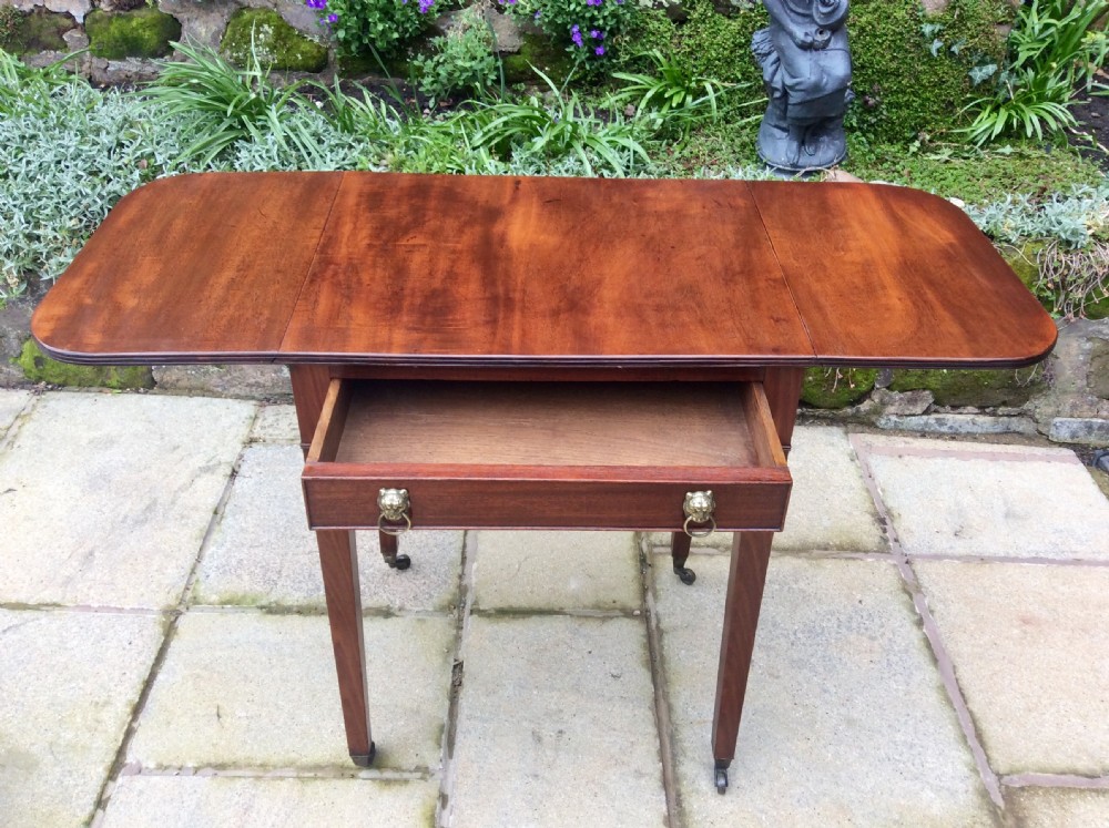 Narrow mahogany Georgian  side table  View II
