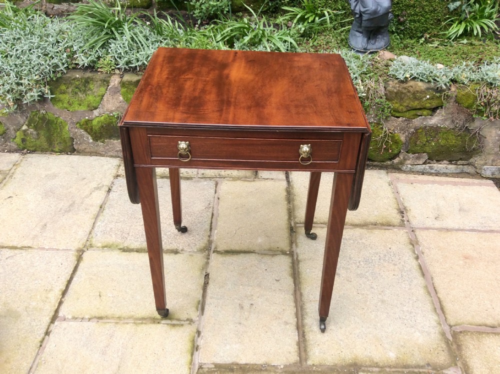 Narrow mahogany Georgian  side table  View III