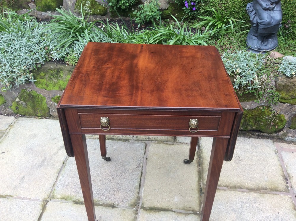 Narrow mahogany Georgian  side table  View X