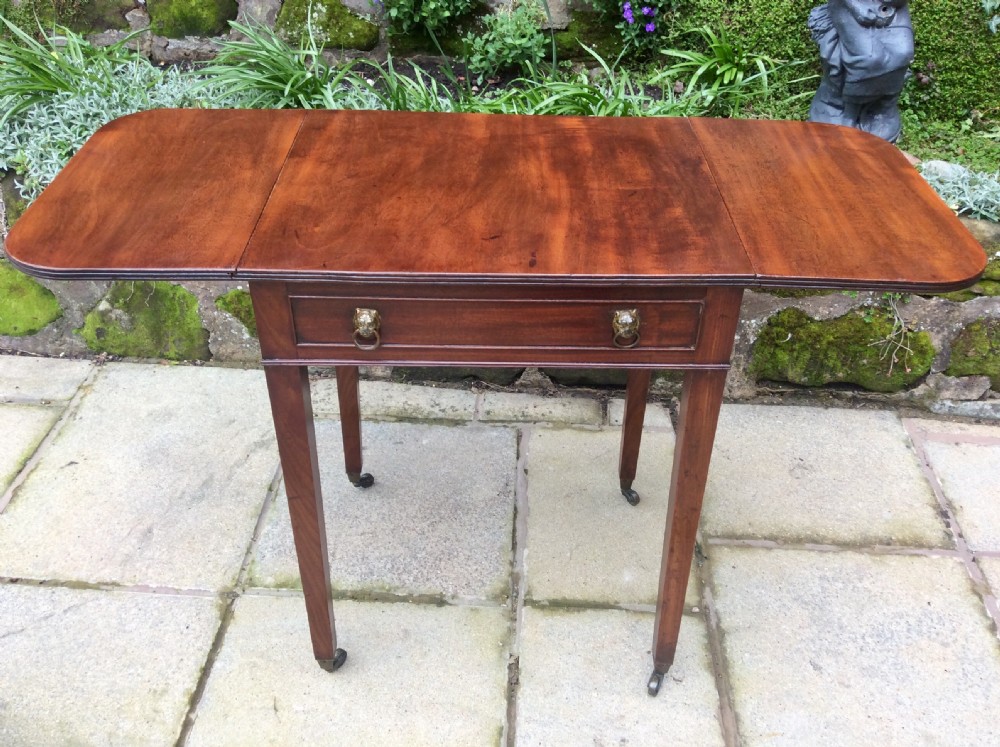 Narrow mahogany Georgian  side table  View XI