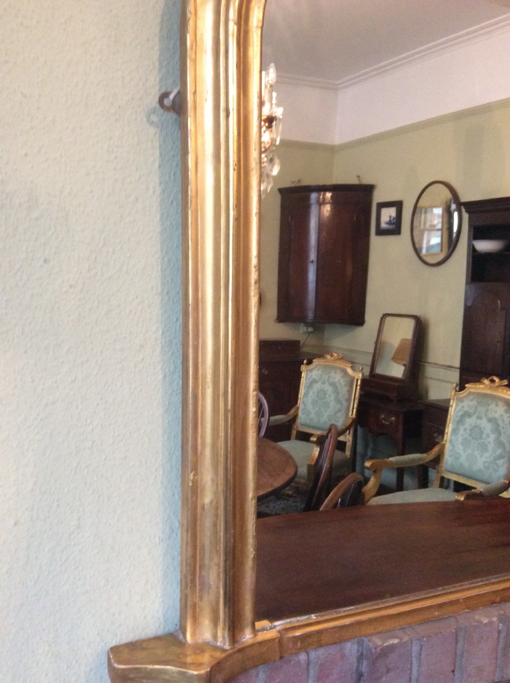 Victorian giltwood overmantle mirror View II