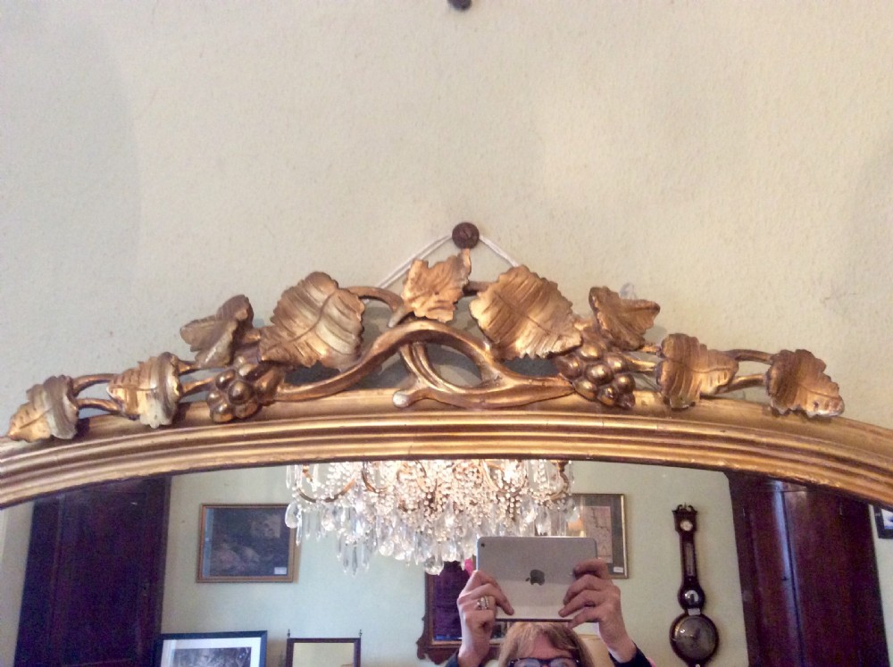 Victorian giltwood overmantle mirror View III