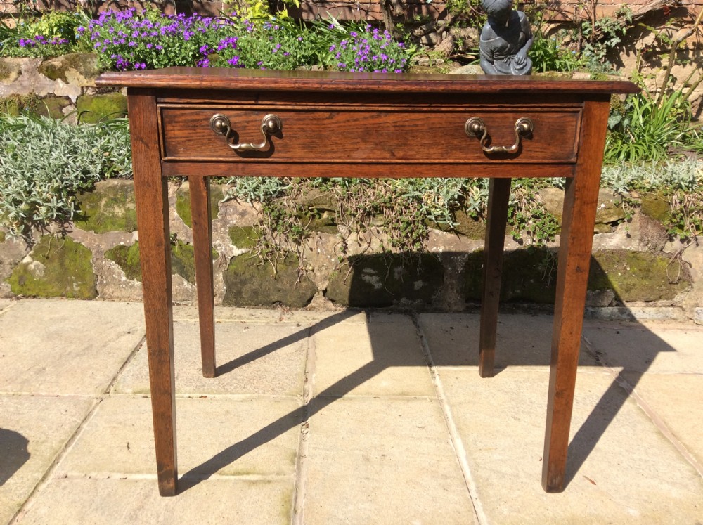 Georgian oak side table View III