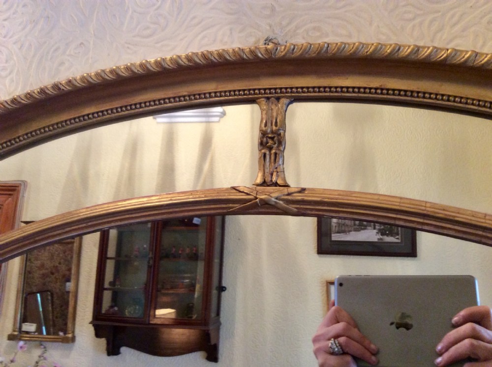 Large Oval giltwood mirror View II