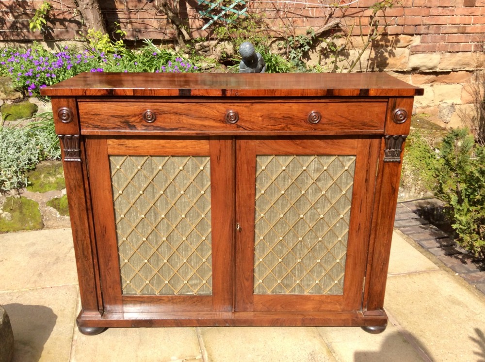 Regency, Rosewood chiffonier.