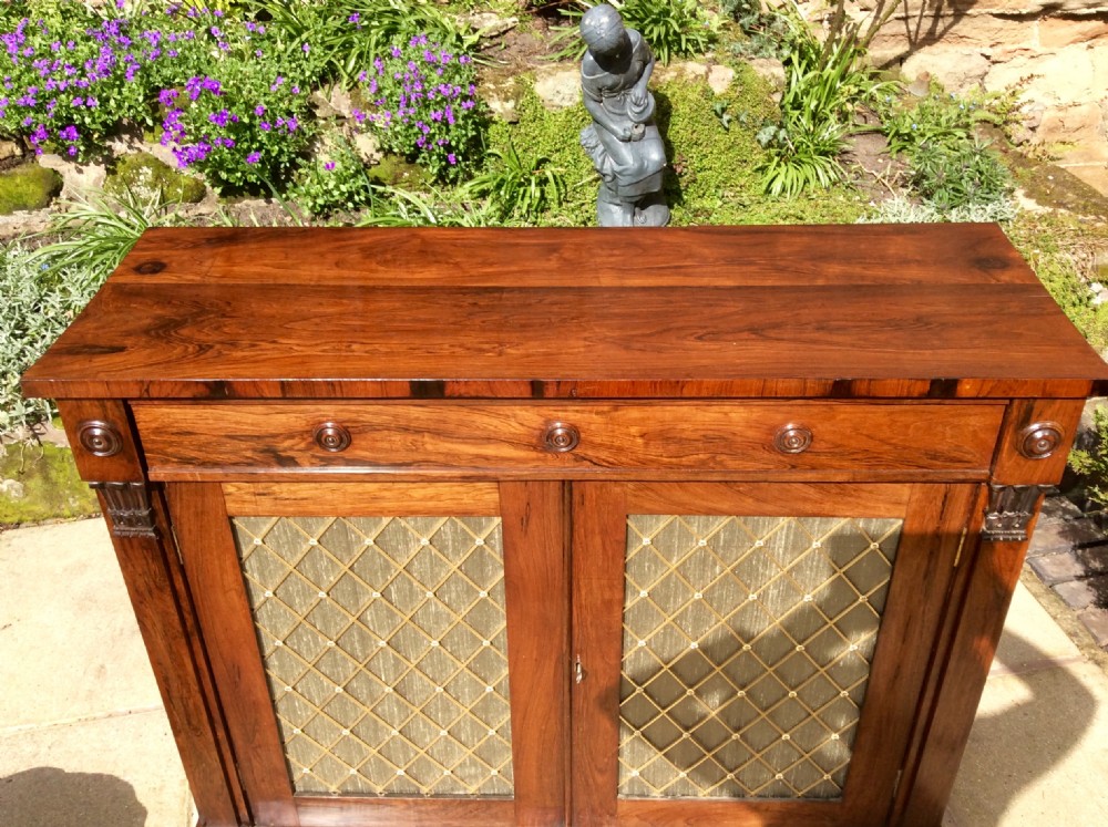 Regency, Rosewood chiffonier. View II