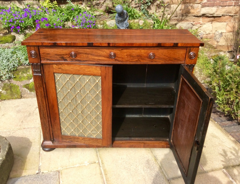 Regency, Rosewood chiffonier. View III