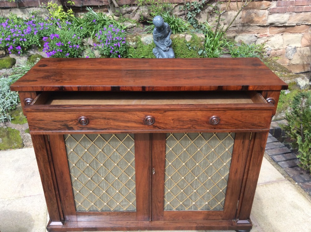 Regency, Rosewood chiffonier. View IV