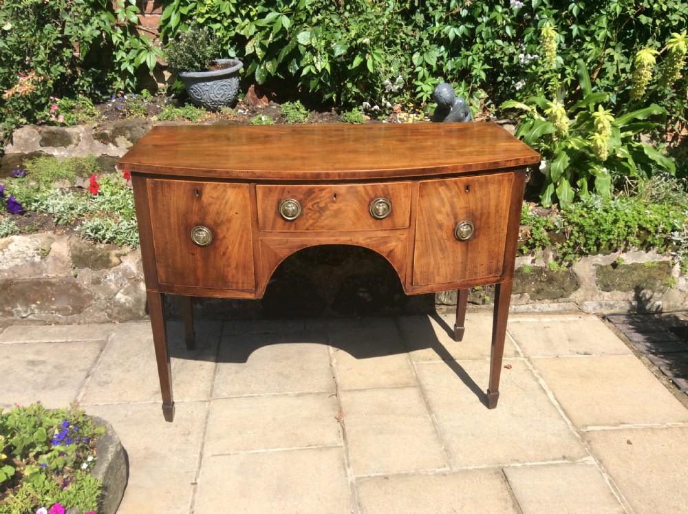 Super small Georgian bow front sideboard  View III