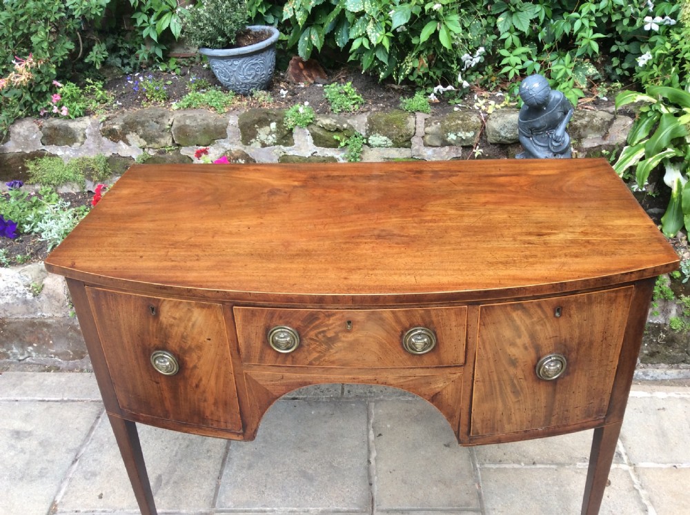 Super small Georgian bow front sideboard  View X