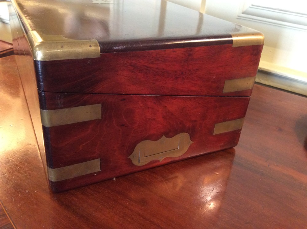 VIctorian brass bound writing slope View VII