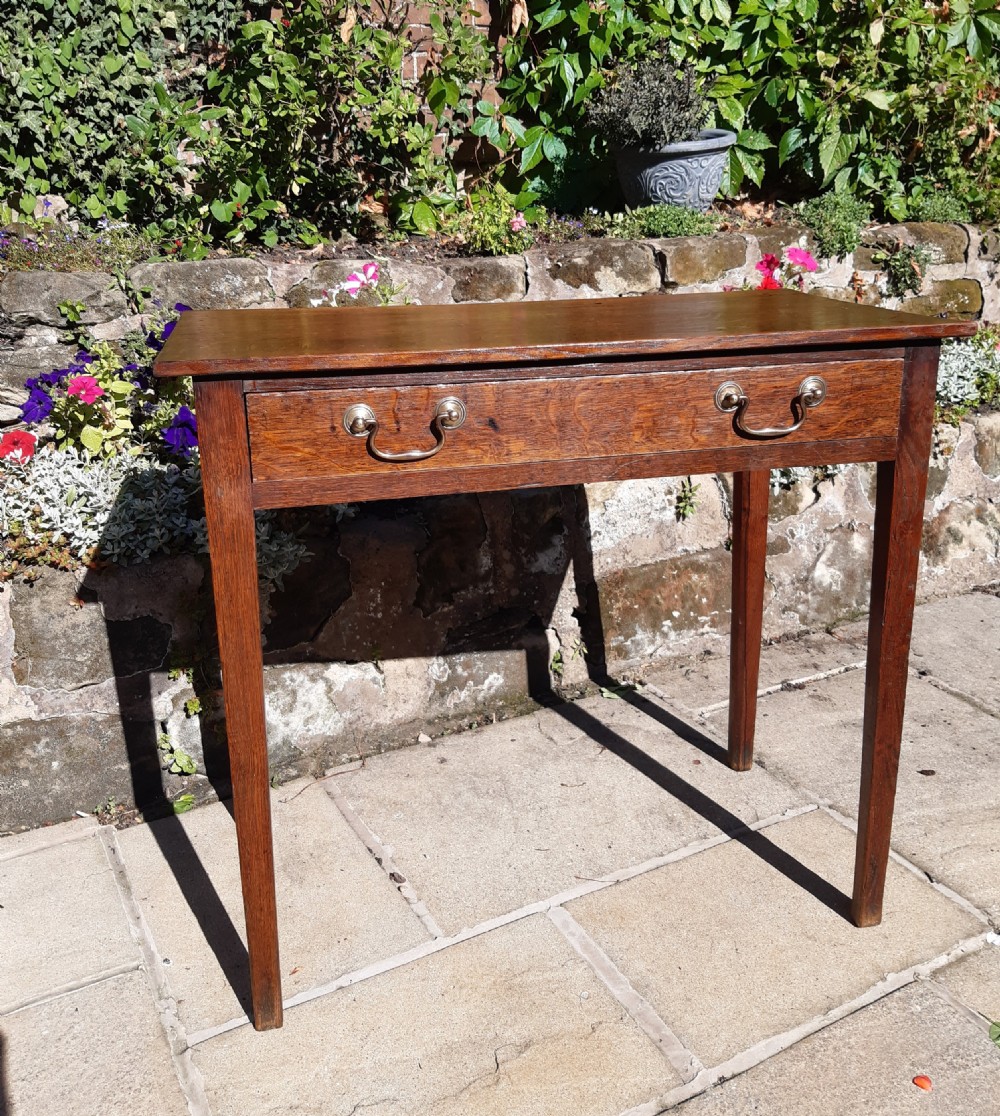 Georgian oak side table 