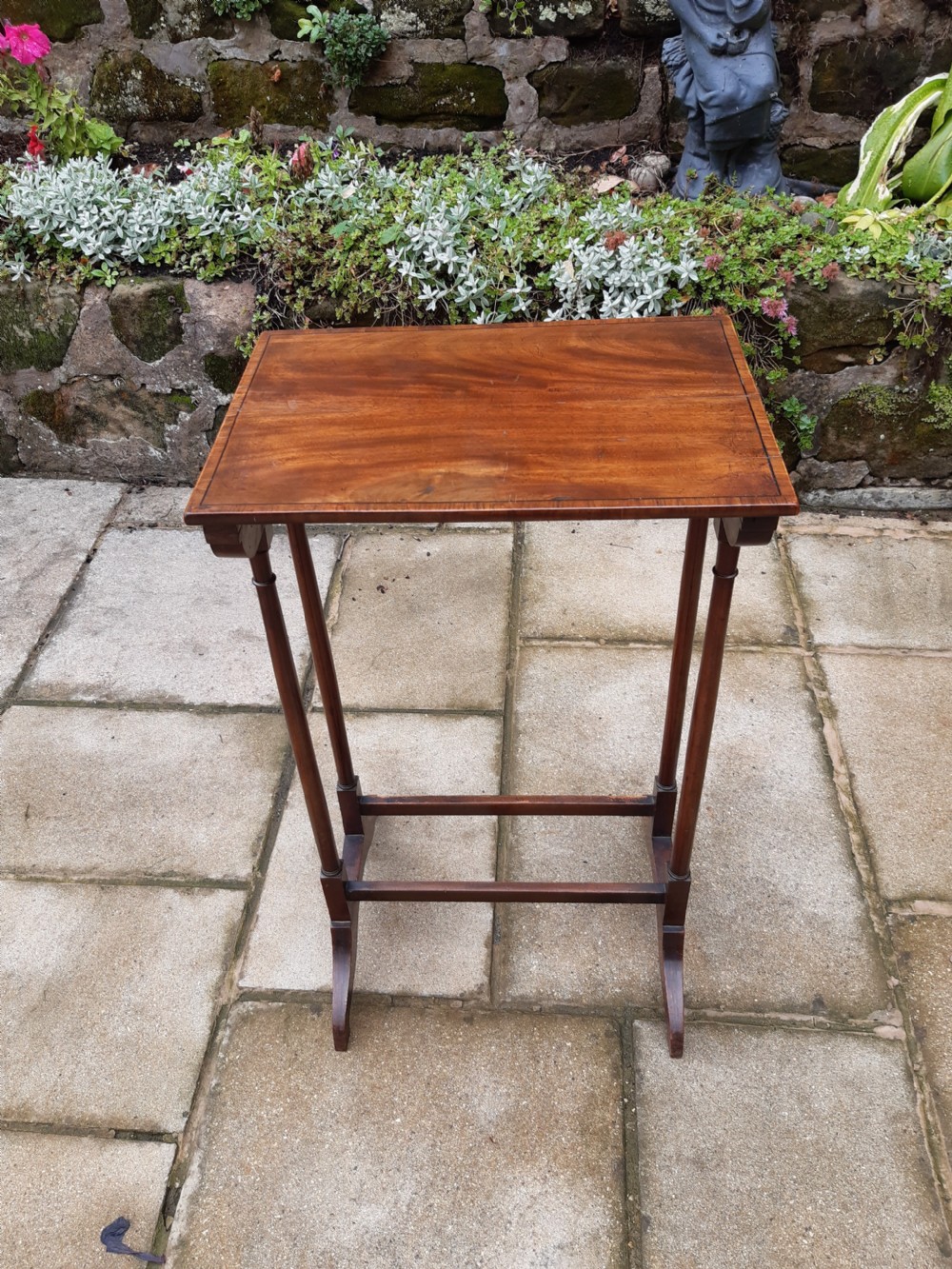 Small mahogany lamp or  occassional table
