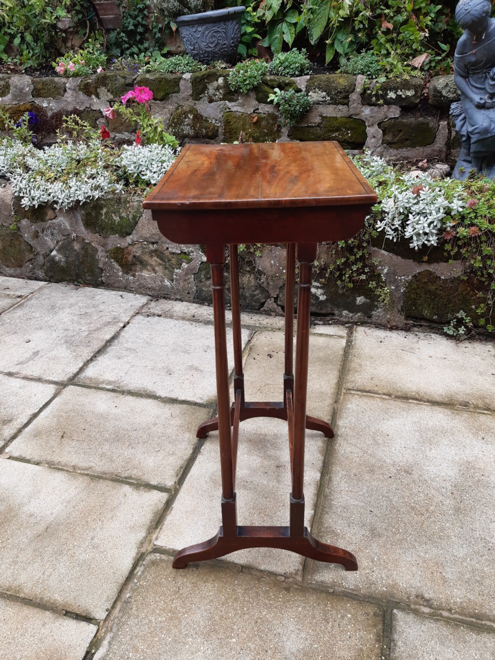 Small mahogany lamp or  occassional table View V