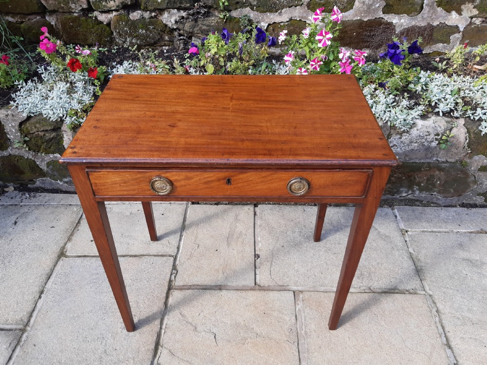 Small Georgian mahogany hall or side table View II