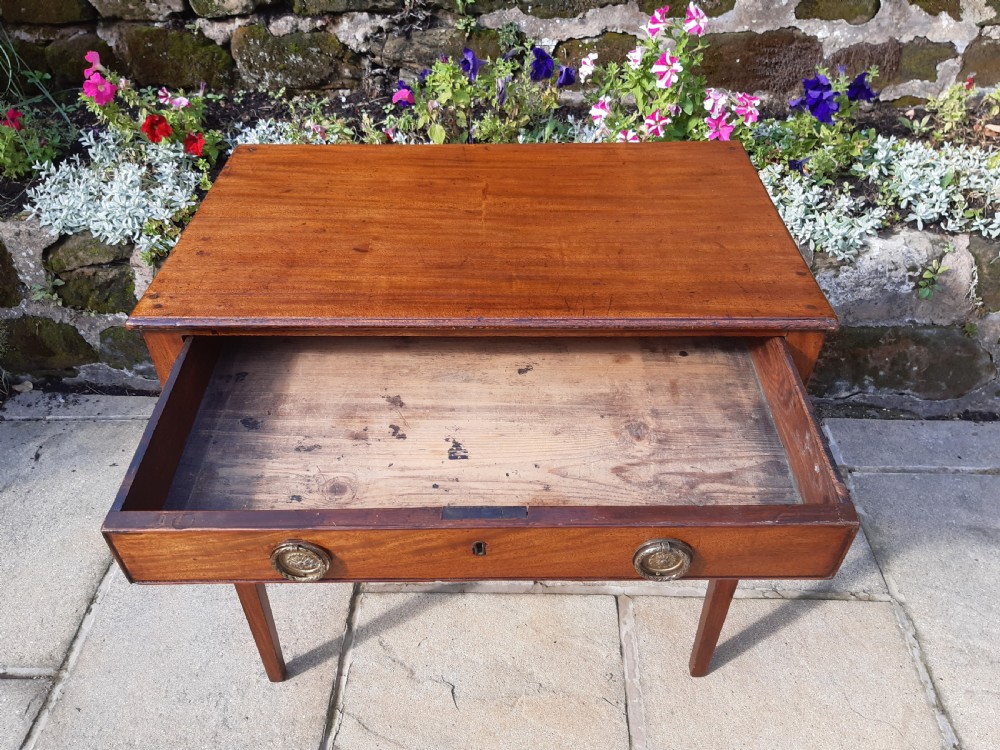 Small Georgian mahogany hall or side table View III