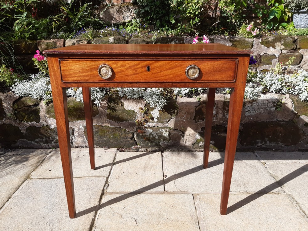 Small Georgian mahogany hall or side table View V