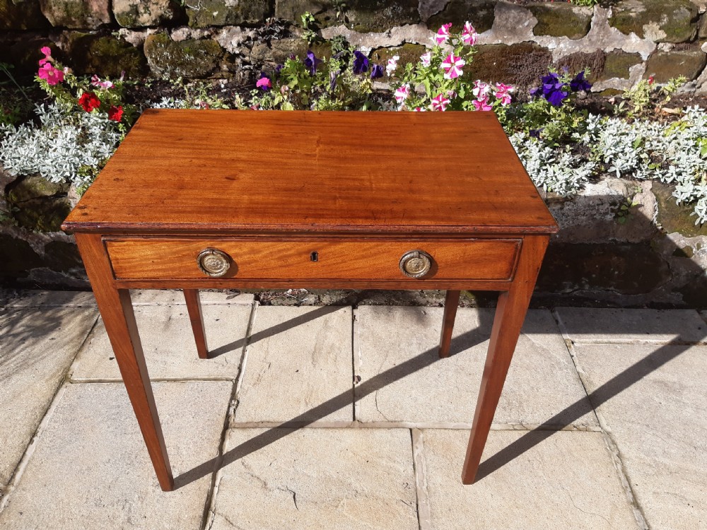 Small Georgian mahogany hall or side table View VI