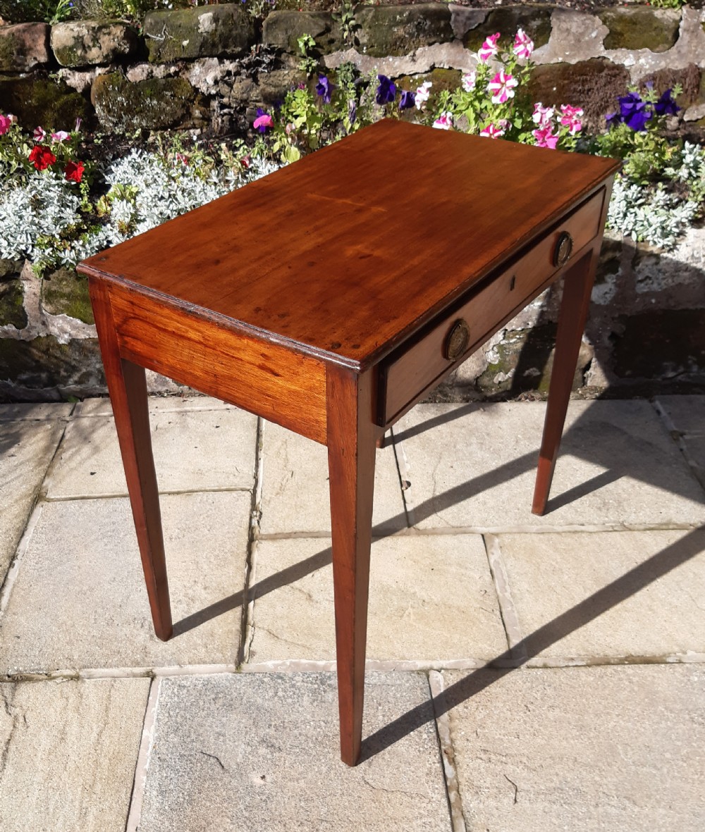 Small Georgian mahogany hall or side table View VII