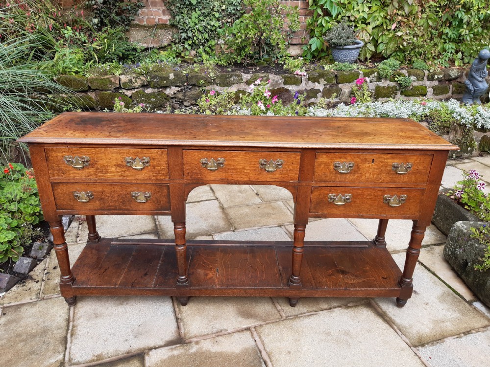 Oak dresser with potboard
