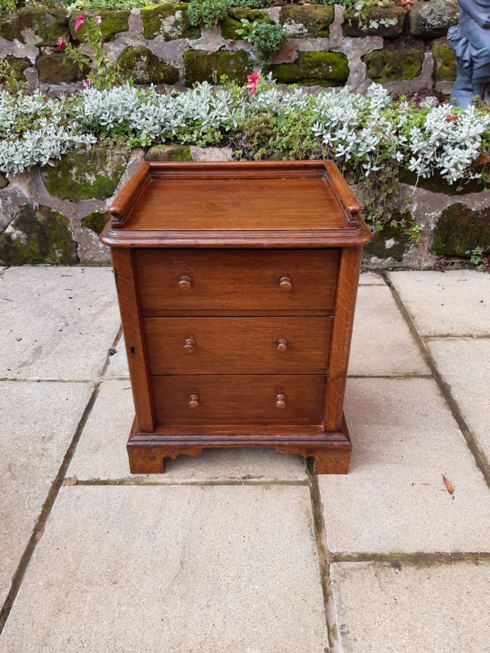 miniature chest of oak drawers